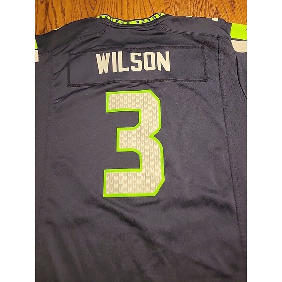 Nike Seattle Seahawks Russell Wilson #3 NFL Football Jersey Youth Size L 14-16 - Picture 12 of 13